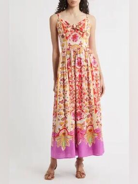 Halogen Floral Maxi Dress – Size XL